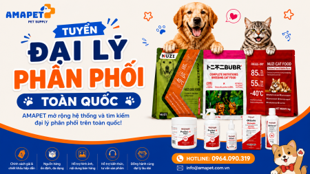  AMAPET tuyển đại lý phân phối sản phẩm thú cưng trên toàn quốc